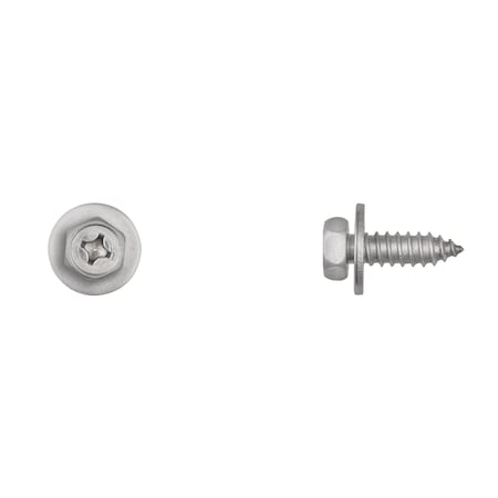 SS License Plate Screws 6.3-1.81X20mm Phil Hex Head PK50