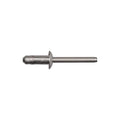 Blind Rivet, Flanged Head, 1/4 in Dia., Steel Body