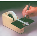 Write-On Single Roll Label Tape Dispenser: 8-3/8 x 3-3/8 x 3-3/4