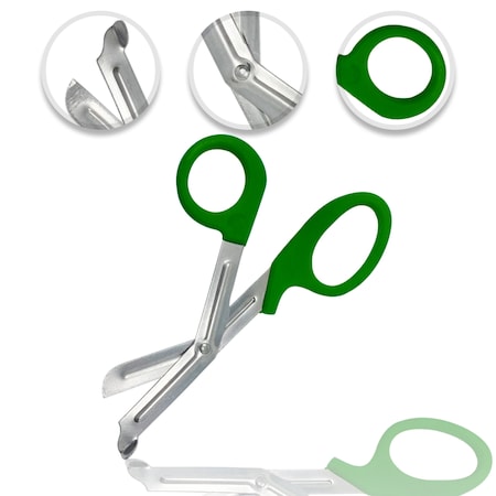EMT Medical Shears, 7.25", Green