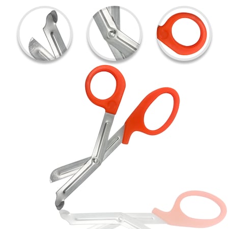 EMT Medical Shears, 7.25", Neon Orange