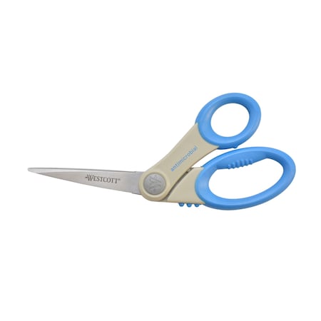 Scissors, 8" Soft Bent Scissor W/ Anti-Microbial