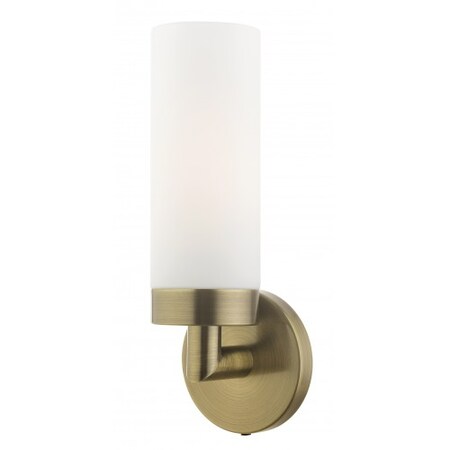 Antique Brass ADA Single Sconce,1 Light