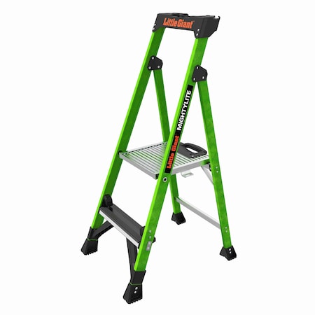 4 ft Fiberglass Platform Stepladder, 375 lb Capacity