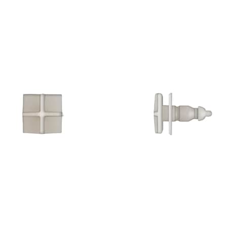 Ntrl Nyln Moulding Ret 5.5mm Hole 15mm Stem L PK25