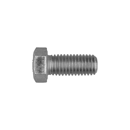 Grade 5, 9/16"-12 Hex Head Cap Screw, Zinc Plated Steel, 1-1/4 in L