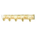 Polished Brass Vanity Sconce,5 Light