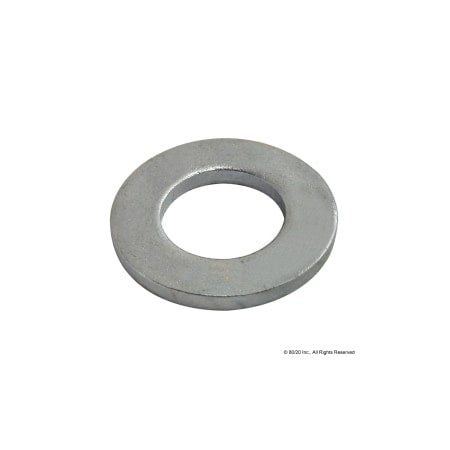 Flat Washer, For Screw Size M8 , Steel Zinc Plated Finish