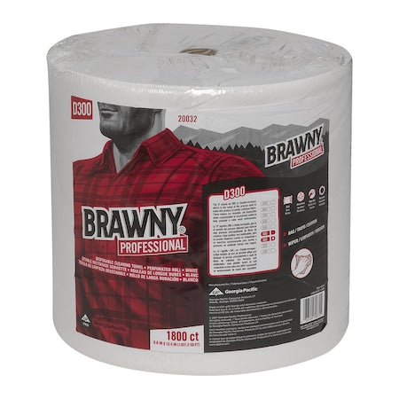 Professional Hardwound Paper Towels, 1 Ply, Continuous Roll Sheets, 990 ft, White