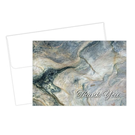 Thank You Card and Envelopes, Marb, PK50