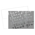 Thank You Card W/Envelope,Cursive,PK50