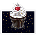 Note Card W/Envelope, Pop-Up, Cupcake, PK6