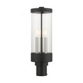 Textured Black Outdoor Post Top Lantern,