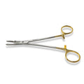 Hemostat with Scissors, 6.5", Gold Rings