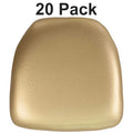 Hard Gold Vinyl Chiavari Chair Cushion, PK20