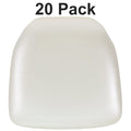 Hard Ivory Vinyl Chiavari Chair Cushion, PK20