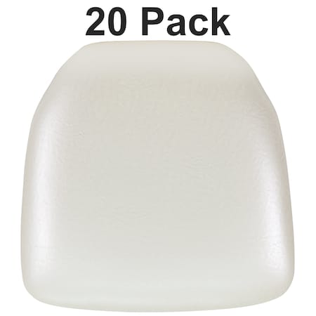 Hard Ivory Vinyl Chiavari Chair Cushion, PK20