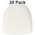 Hard White Vinyl Chiavari Chair Cushion, PK20
