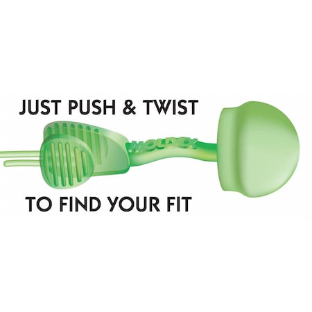 Glide Disposable Corded Ear Plugs, Foam No Roll Twist-In, NRR 30 dB, Optional Cord, 100PK