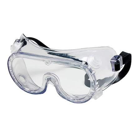 Safety Goggles, Clear Lens, Anti-Fog, Indirect Vent, PVC Frame, Rubber Strap, 22 Series, 36 PK