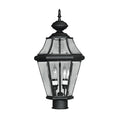 Georgetown 2 Light Black Outdoor Post To