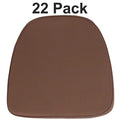 Soft Brown Fabric Chiavari Chair Cushion, PK22