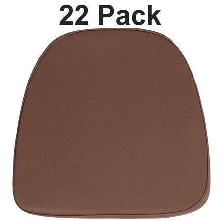 Soft Brown Fabric Chiavari Chair Cushion, PK22