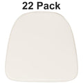 Soft Ivory Fabric Chiavari Chair Cushion, PK22