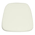 Soft Ivory Fabric Chiavari Chair Cushion, PK22