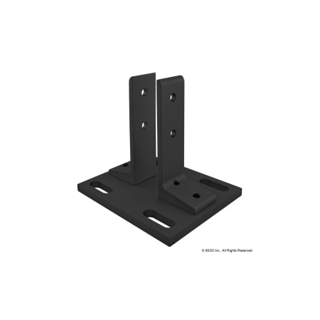 Black Floor Mount Base Plate For 1515