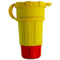 Locking Connector, L15-20R, 20 A, 250V AC, Three Phase, 3 Pole, Yellow