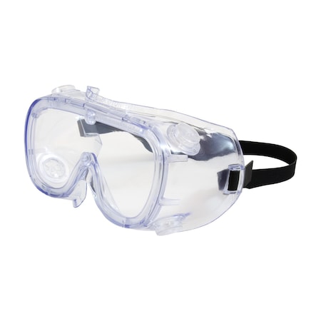 Safety Goggles, Clear Lens, Anti-Fog & Anti-Scratch, Indirect Vented, Elastic Strap, 551 Softsides Series
