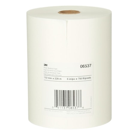 White Masking Paper, 06537, 6""x750ft, 6, PK6