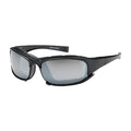 Cefiro, Safety Glasses, Anti-Fog & Anti-Scratch, Silver Mirror Lens, Black Frame, Full-Frame, 1 PR