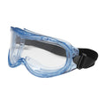 Safety Goggles, Clear Lens, Anti-Fog & Anti-Scratch, Indirect Vented, Elastic Strap, Contempo Series