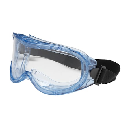 Safety Goggles, Clear Lens, Anti-Fog & Anti-Scratch, Indirect Vented, Elastic Strap, Contempo Series
