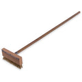 Oven Brush/Scrapr,Brass Brstl,Incl Hndl