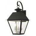 Black Outdoor Wall Lantern,3 Light