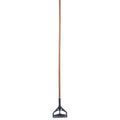 60" Mop Handle, Wood, Plastic Head, 60", Package Quantity 12, Wood