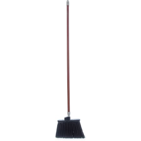 Angle Broom Flagged Brstl, 56", Brown, PK12