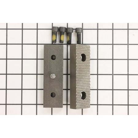 Replace.JawInserts, Steel, Incl.4Screw, PK2