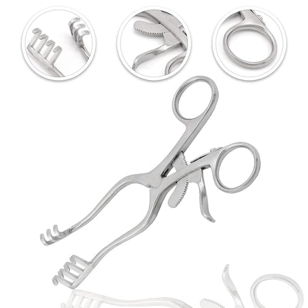 Premium Weitlaner Retractors,Blunt 6.5