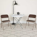 Brown Fabric Metal Chair, PK2