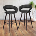 Black Vinyl Barstool, 29"H, PK2