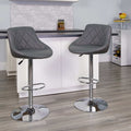 Gray Vinyl Barstool, PK2