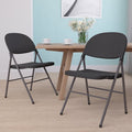 Black Plastic Folding Chair, PK2
