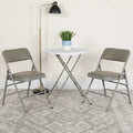 Gray Vinyl Folding Chair, PK2