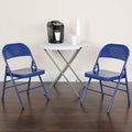 Cobalt Blue Folding Chair, PK2