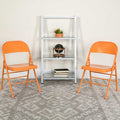 Orange Marmalade Folding Chair, PK2