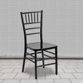 HERCULES PREMIUM Series Black Resin Stacking Chiavari Chair